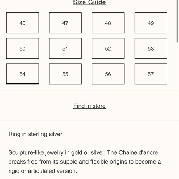 Chaine d'ancre Enchainee ring, small model size 54 - Picture 9 of 9